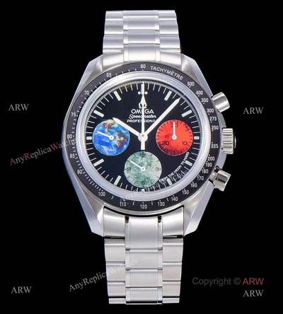 OM Factory Omega Speedmaster Moon to Mars Edition Super Clone watch Black Bezel 